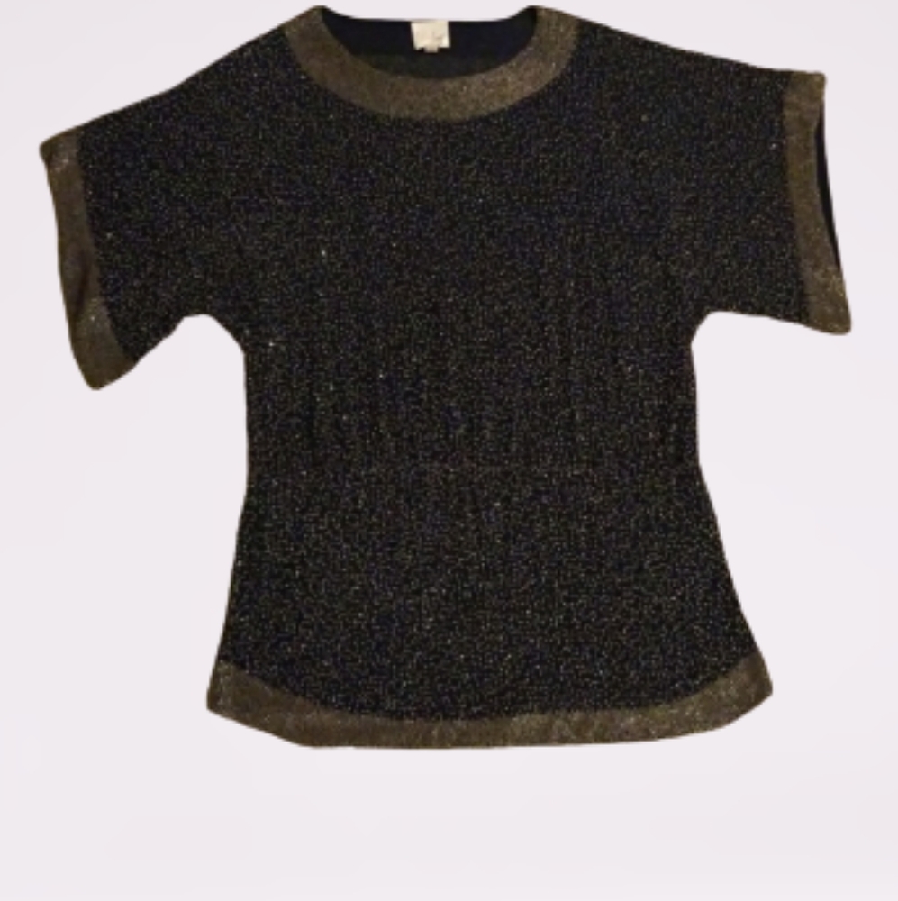 Parker navy blue beaded tunic